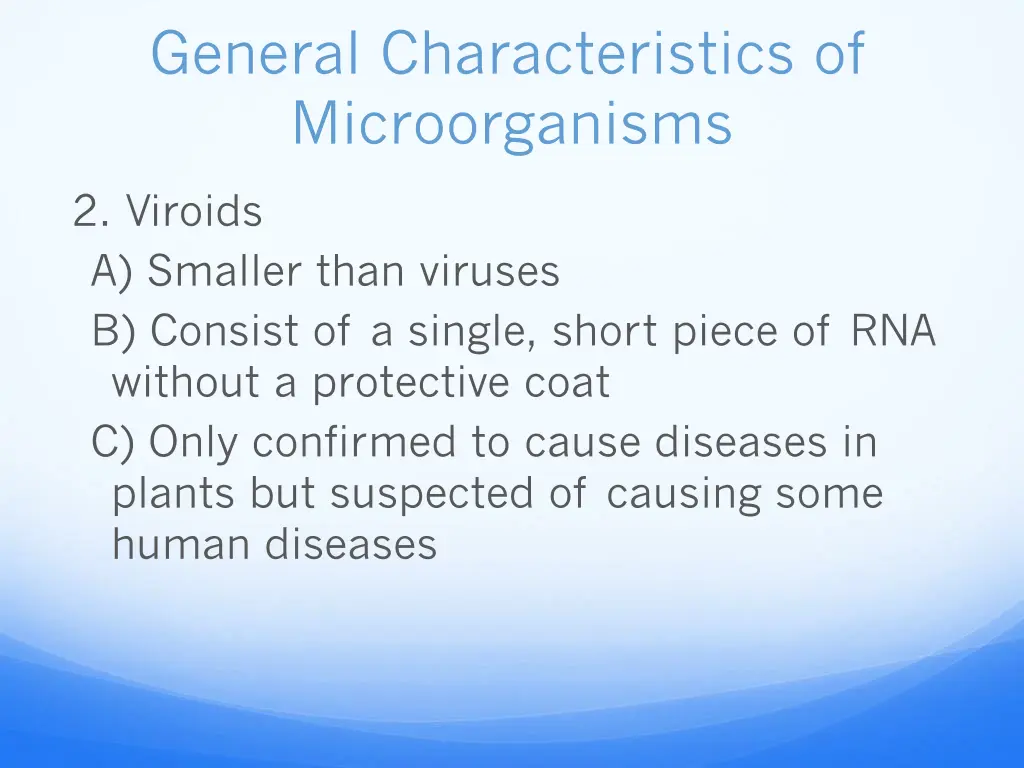general characteristics of microorganisms 12
