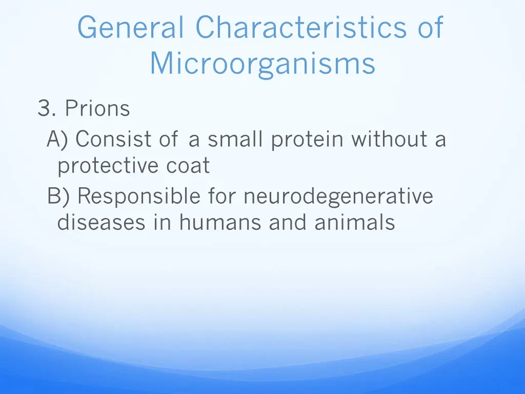 general characteristics of microorganisms 13