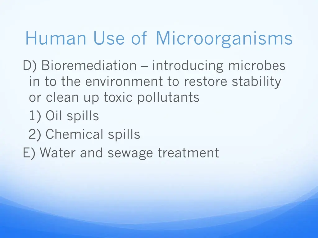 human use of microorganisms 2