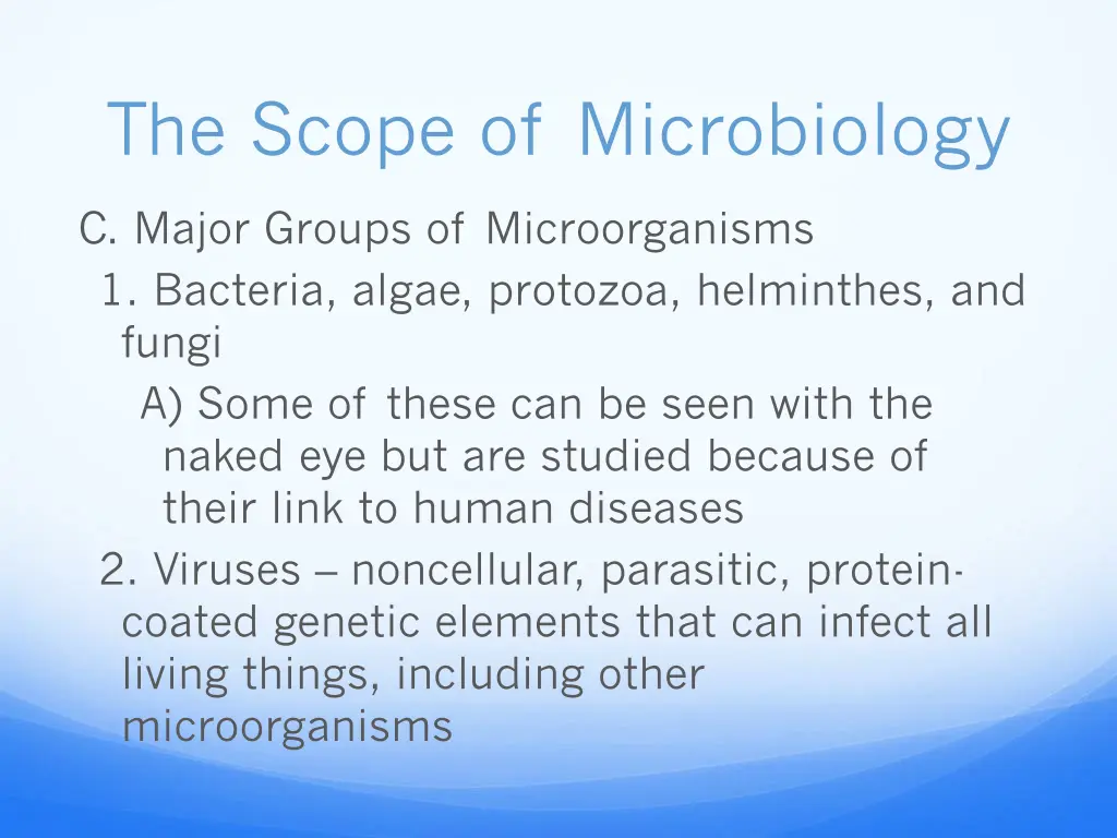 the scope of microbiology 1