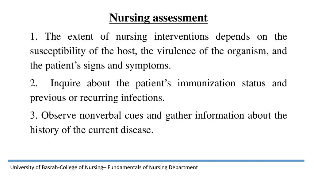 nursing assessment