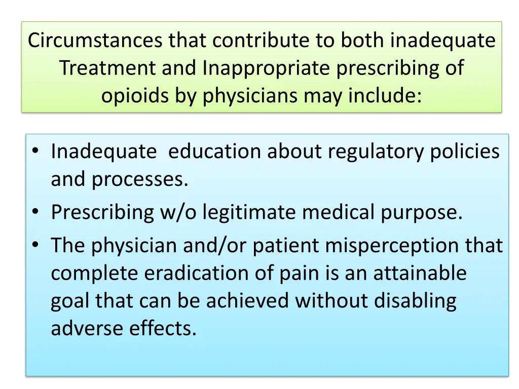 circumstances that contribute to both inadequate 2