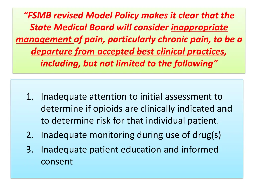 fsmb revised model policy makes it clear that