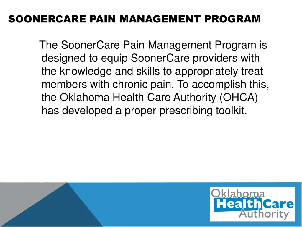 soonercare pain management program 1