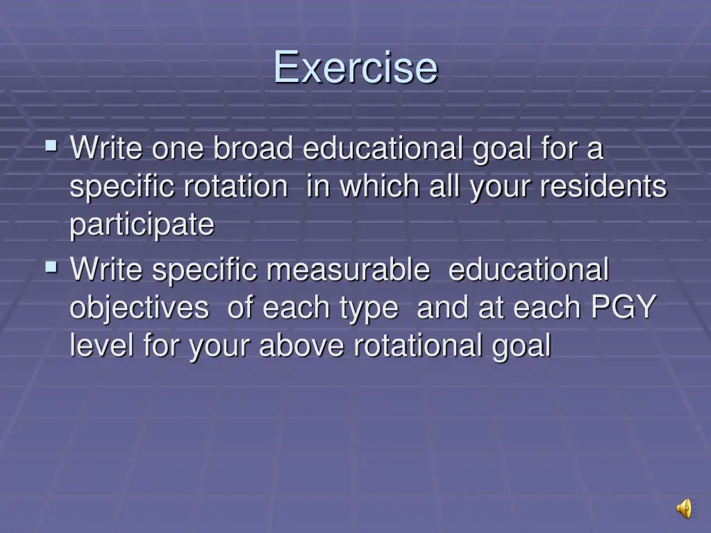 exercise