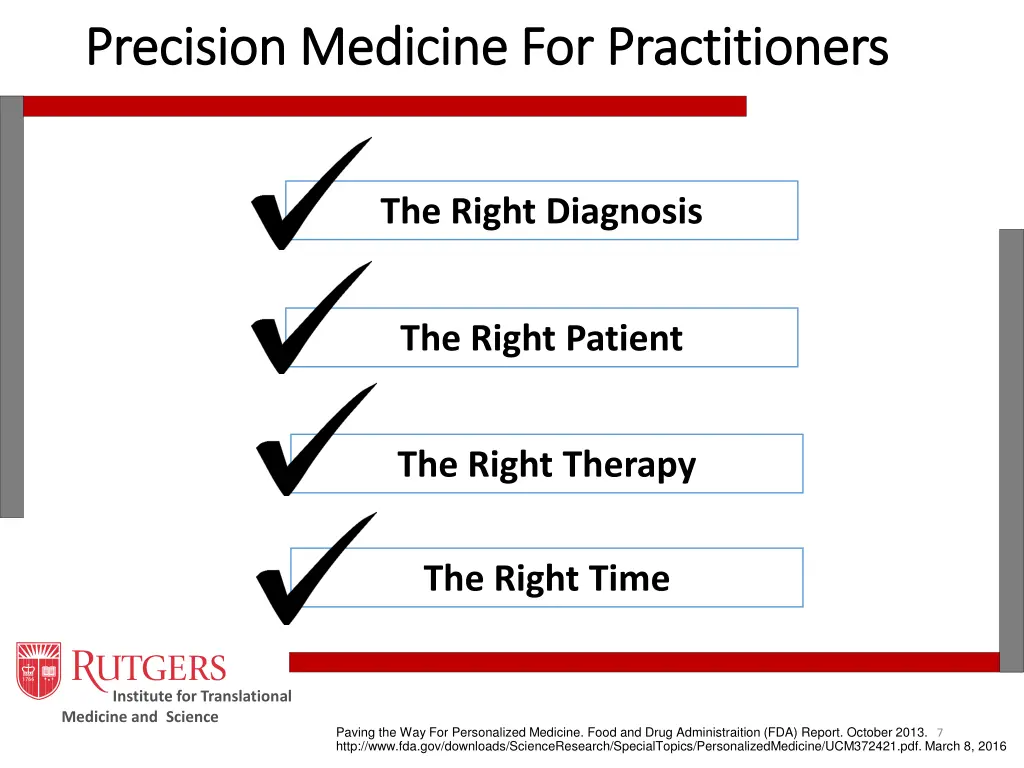 precision medicine for practitioners precision