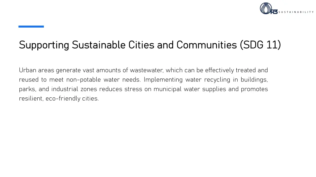 supporting sustainable cities and communities