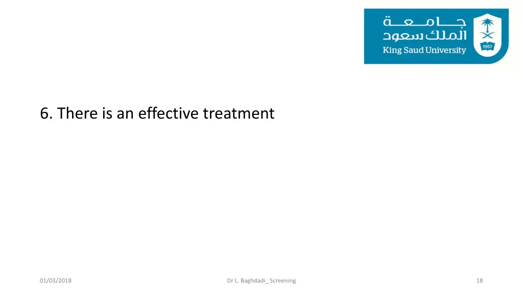 6 there is an effective treatment