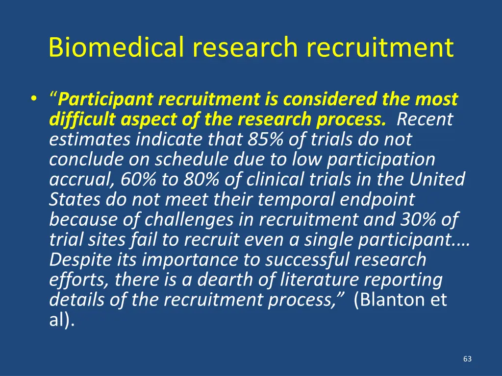 biomedical research recruitment