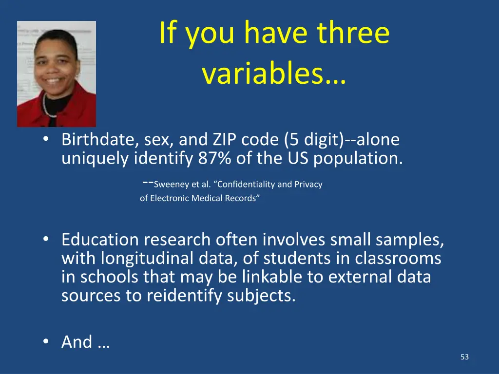 if you have three variables