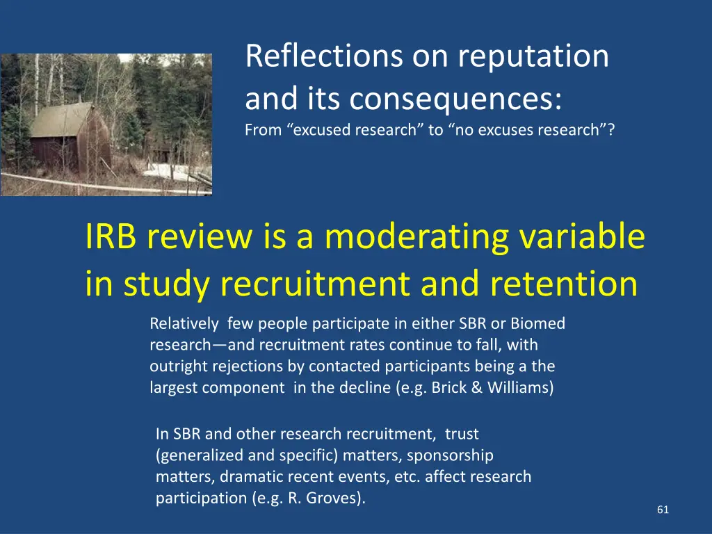 reflections on reputation and its consequences