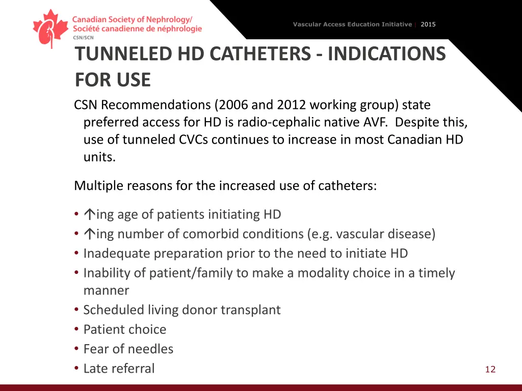 vascular access education initiative 2015 11