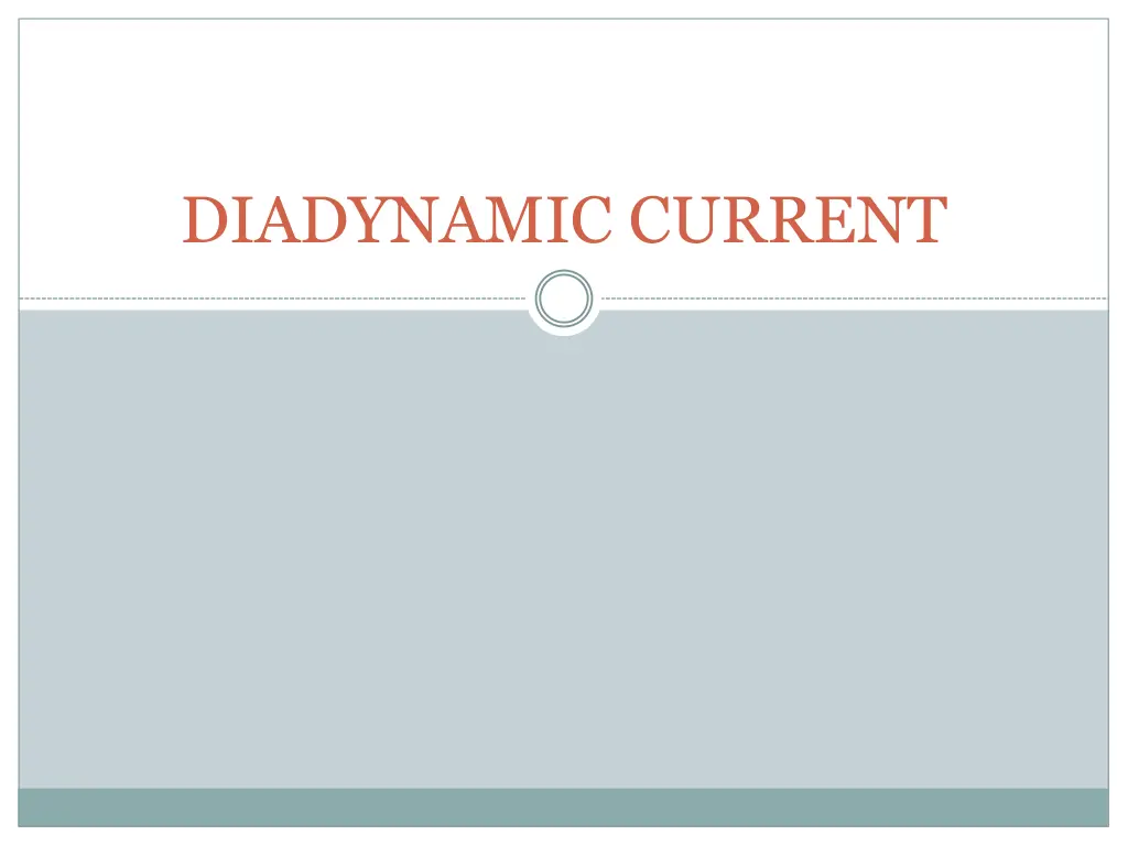 diadynamic current