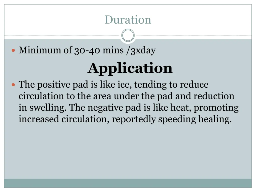 duration