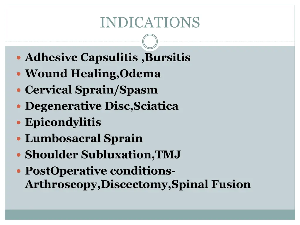 indications 2