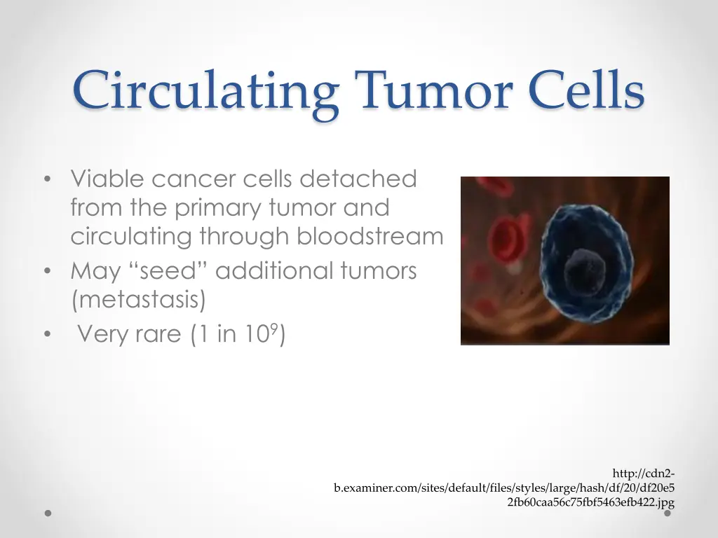 circulating tumor cells