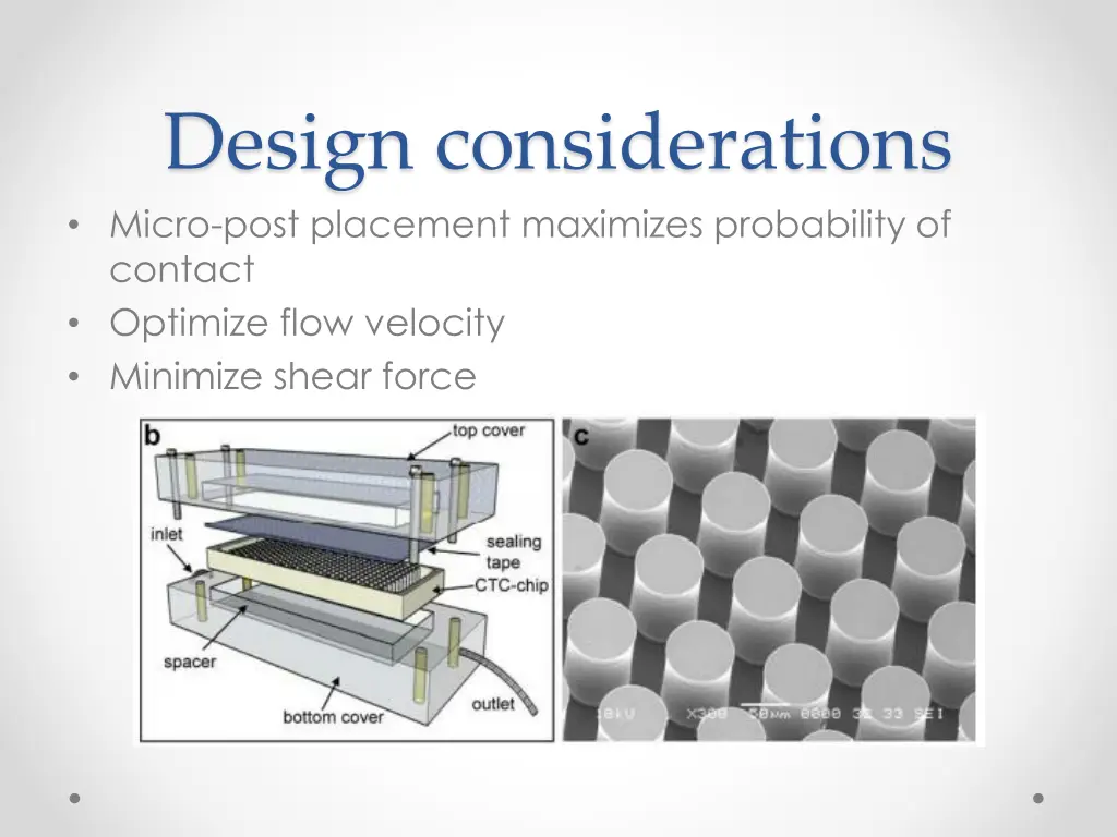 design considerations micro post placement