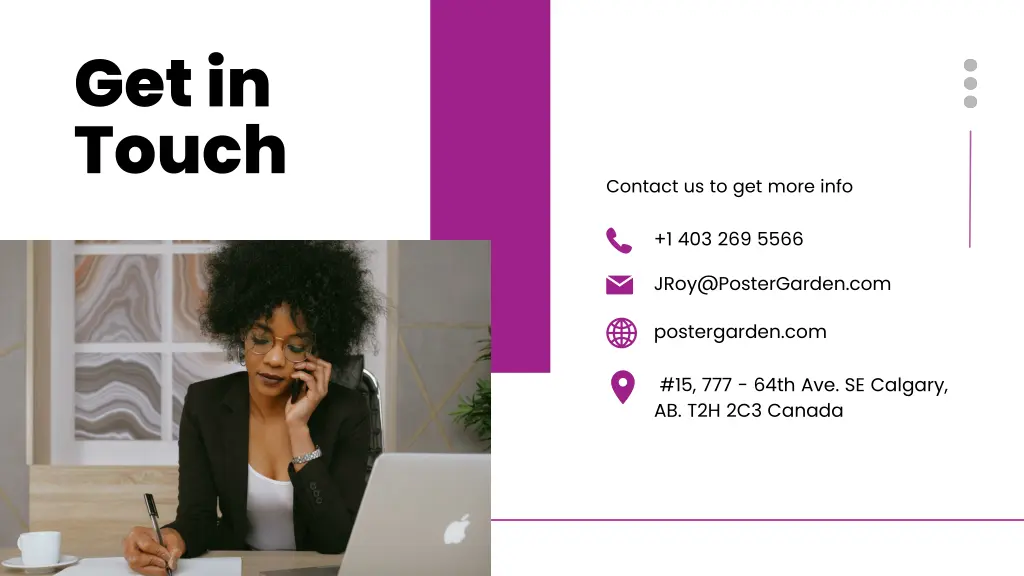 get in touch