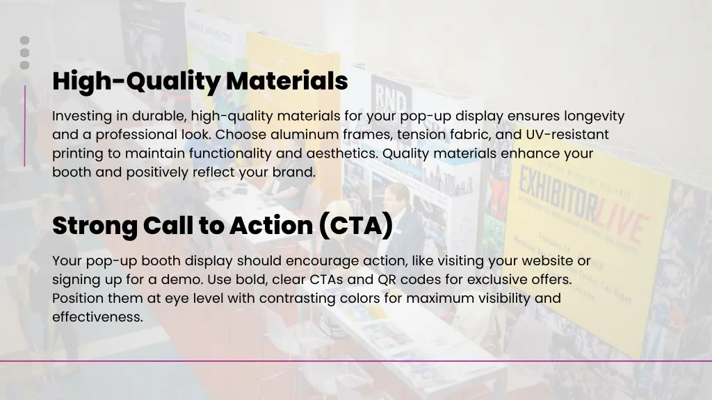 high quality materials