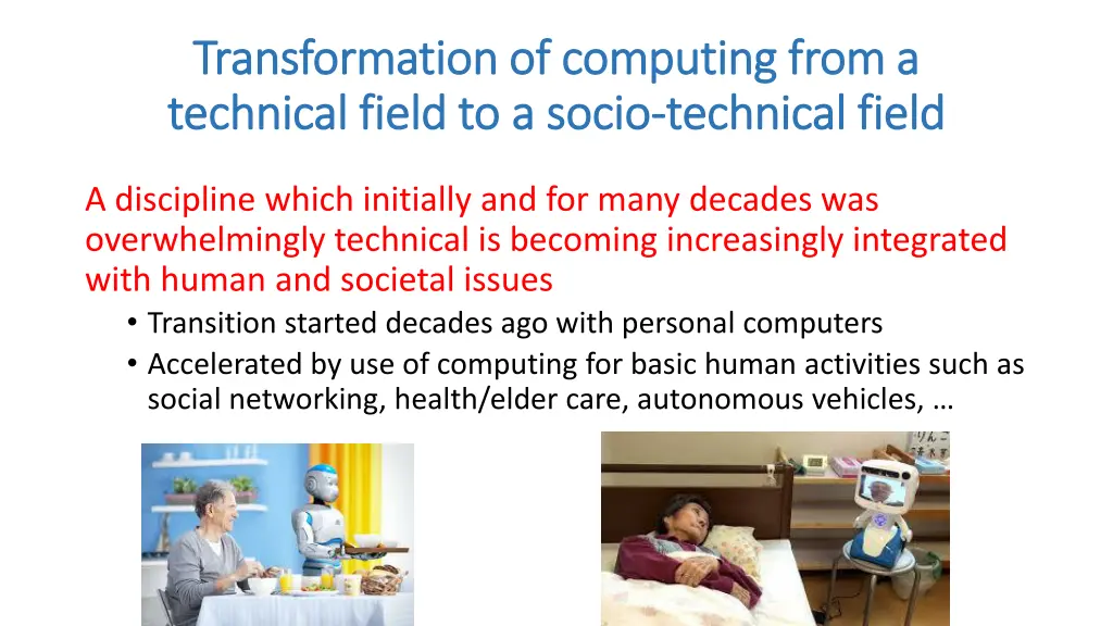 transformation of computing from a transformation