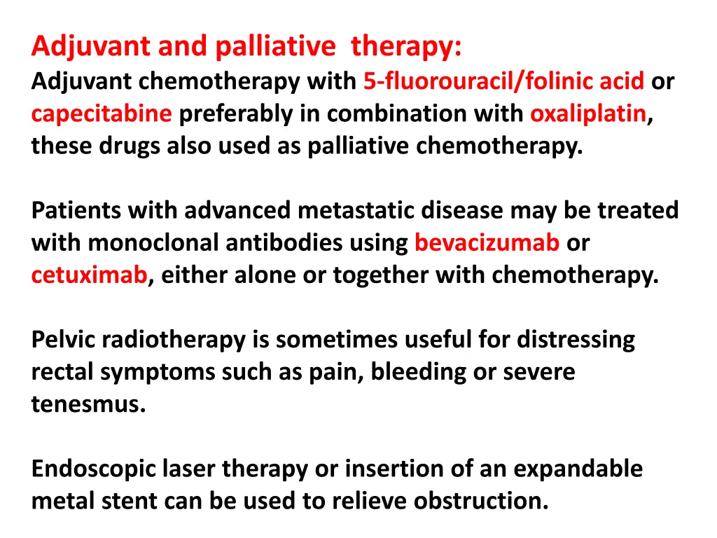 adjuvant and palliative therapy adjuvant