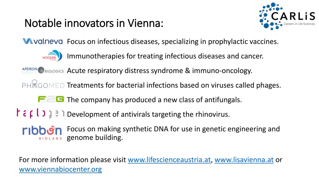 notable innovators in vienna notable innovators