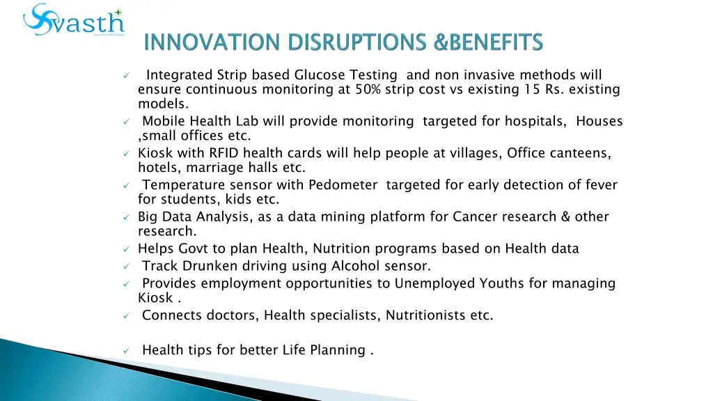 integrated strip based glucose testing