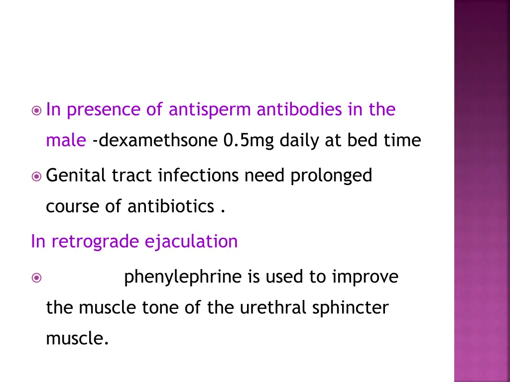 in presence of antisperm antibodies in the