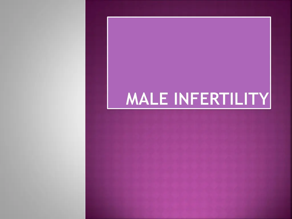male infertility