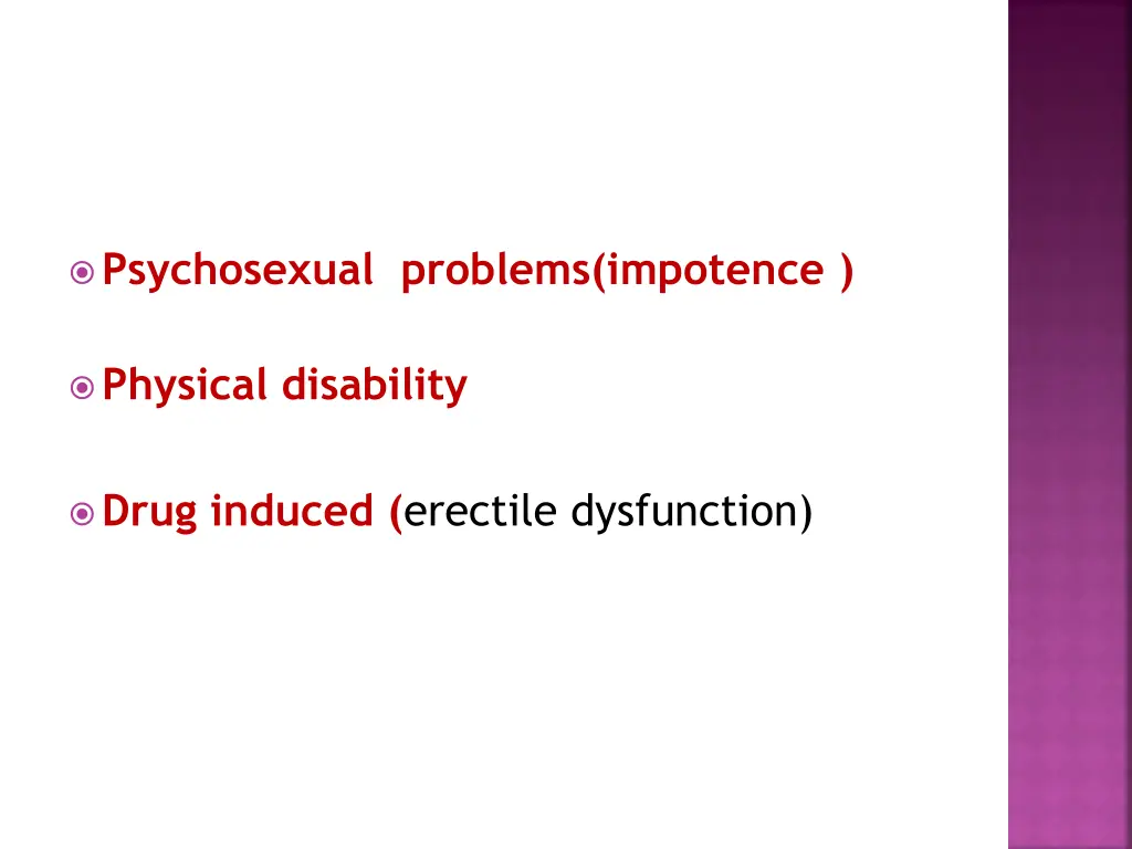 psychosexual problems impotence