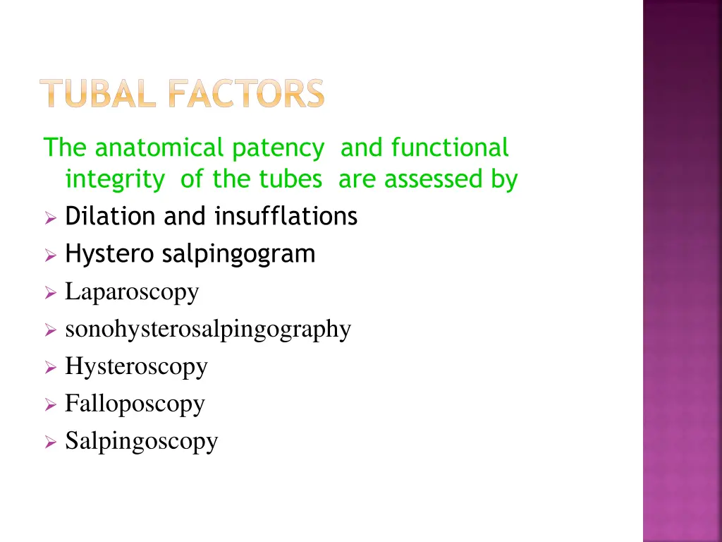 tubal factors
