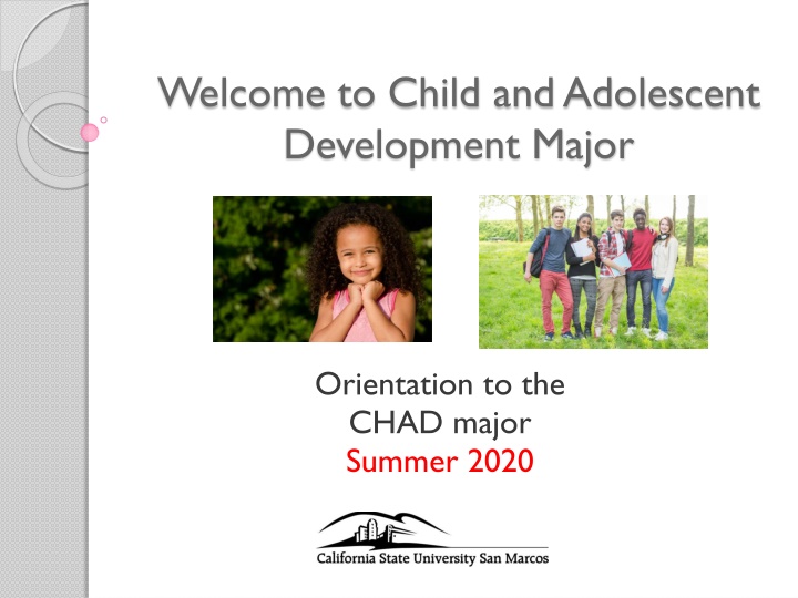 welcome to child and adolescent development major