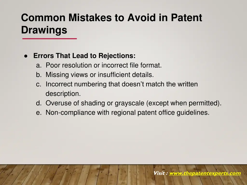 common mistakes to avoid in patent drawings