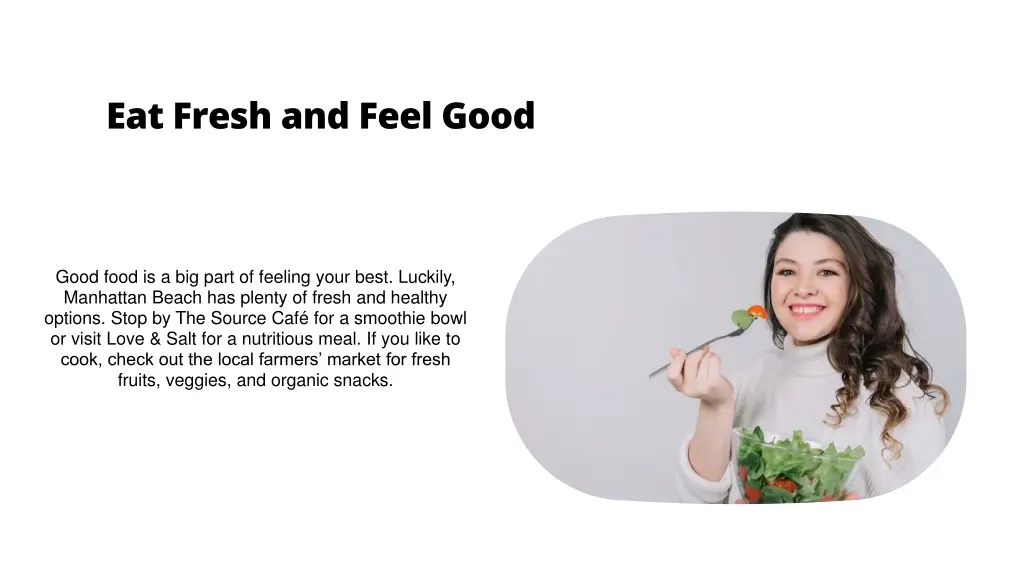eat fresh and feel good