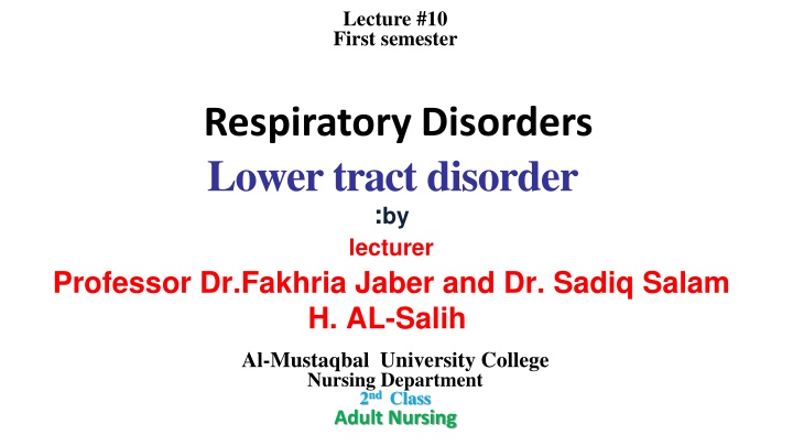 lecture 10 first semester