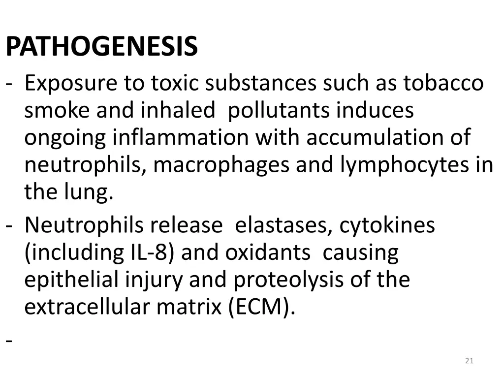 pathogenesis exposure to toxic substances such 1