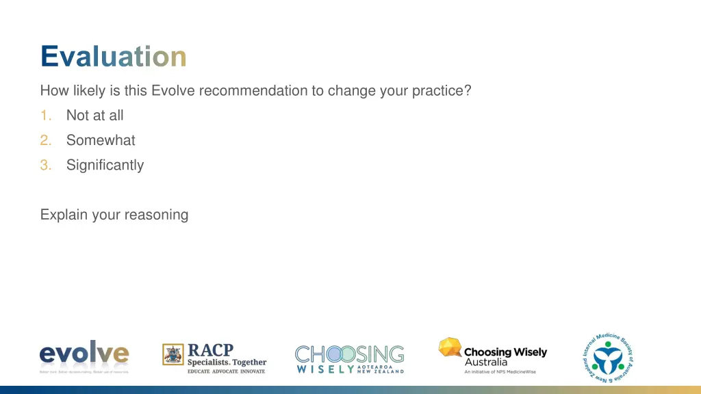 evaluation
