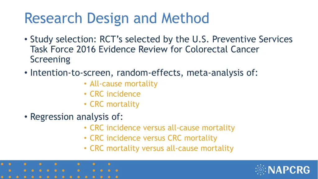 research design and method