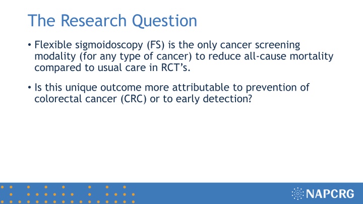 the research question