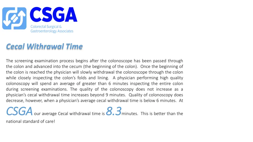 cecal withrawal time