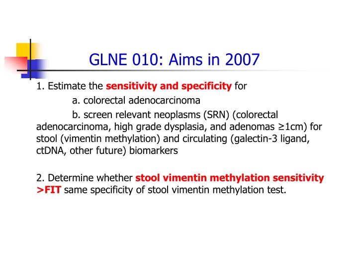 glne 010 aims in 2007