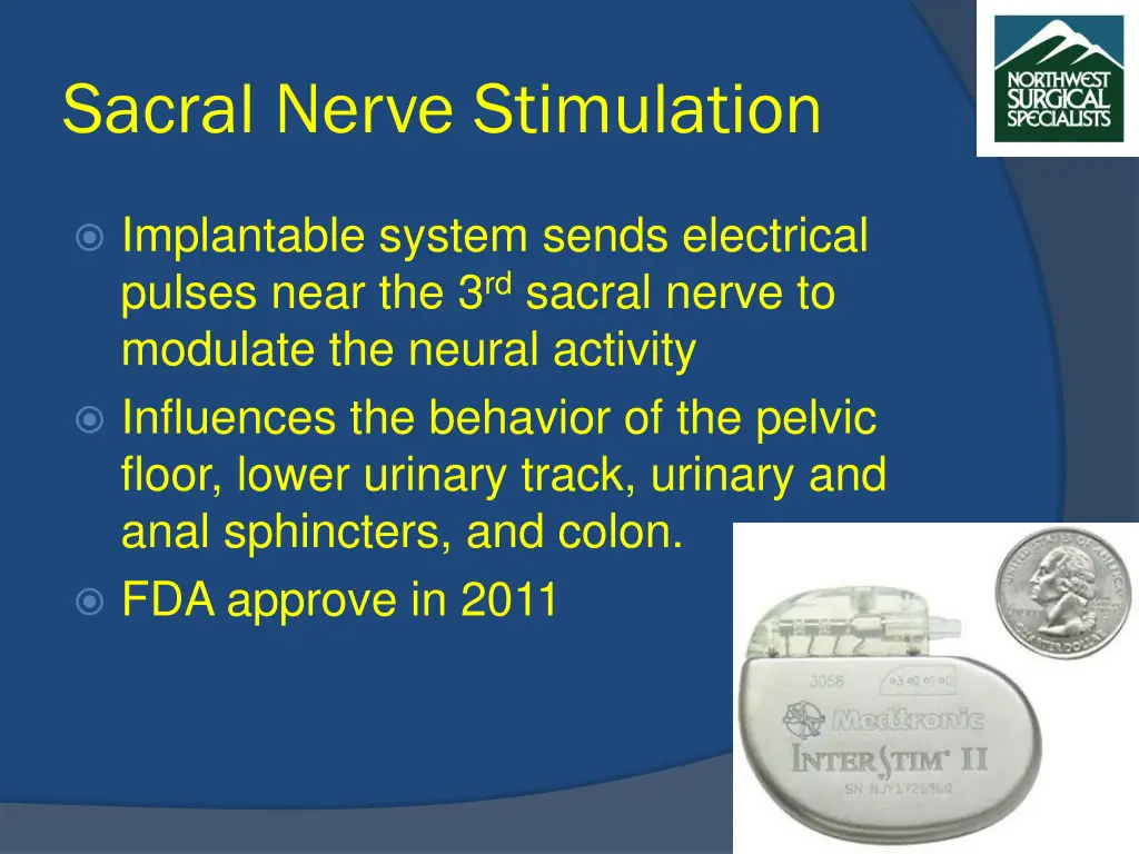 sacral nerve stimulation