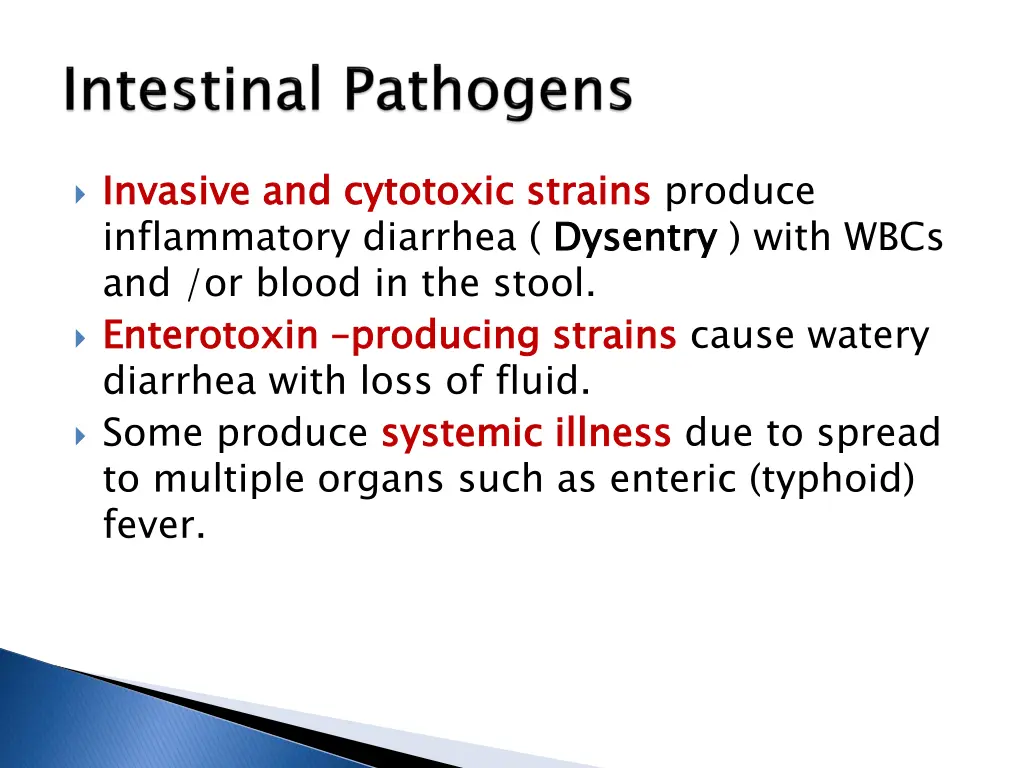invasive and inflammatory diarrhea dysentry