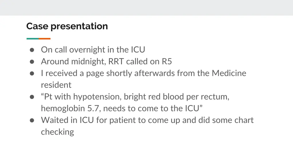 case presentation