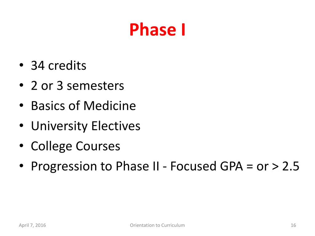 phase i