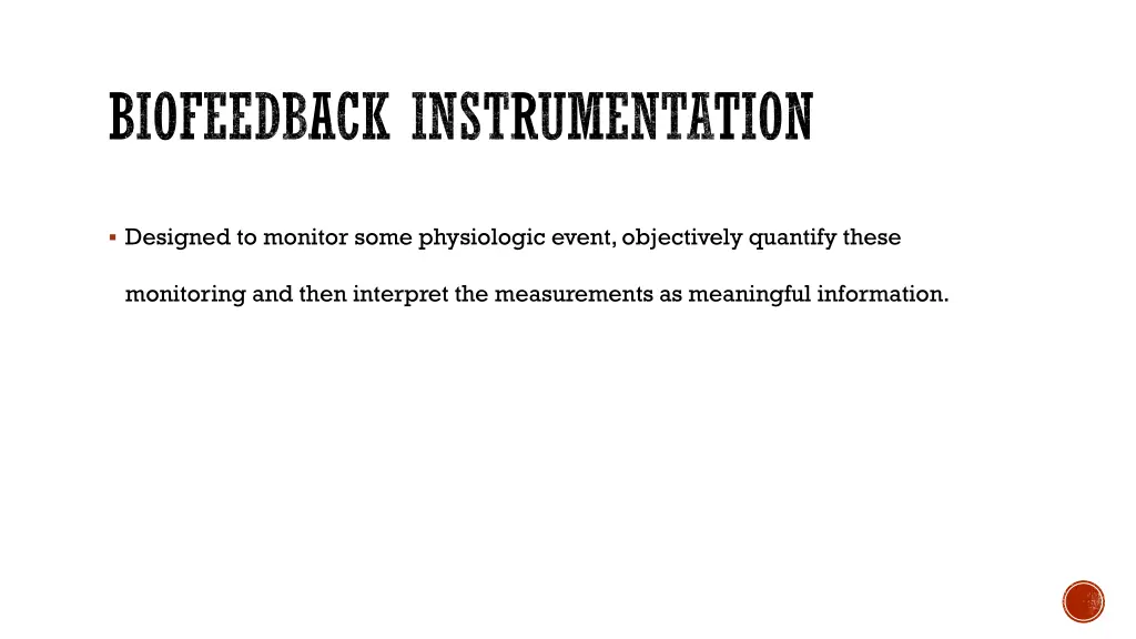 biofeedback instrumentation