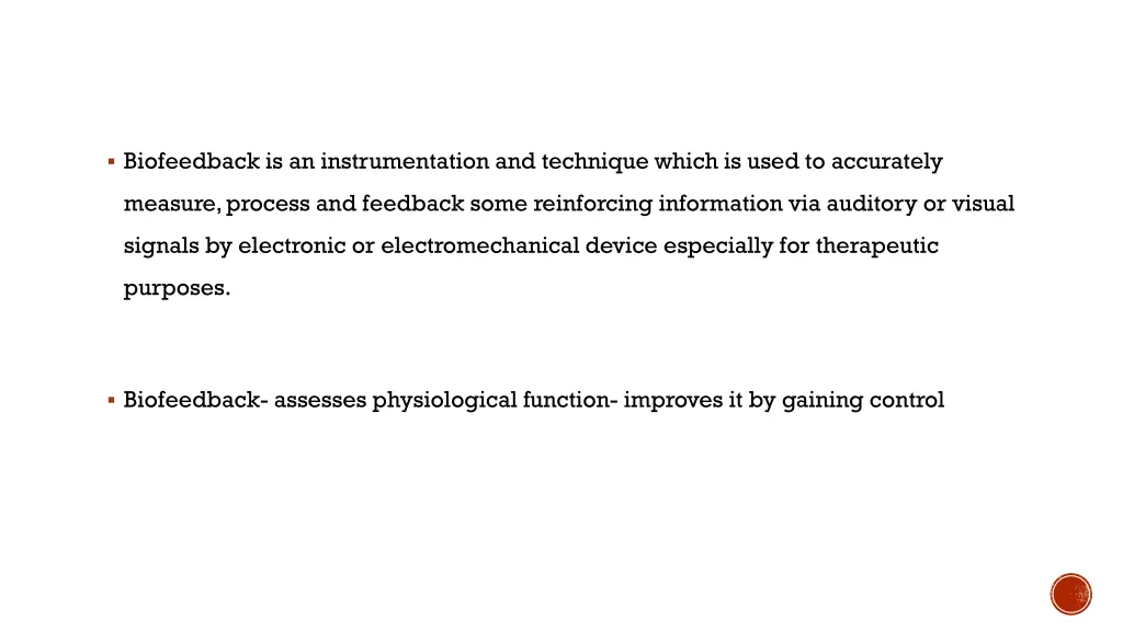 biofeedback is an instrumentation and technique