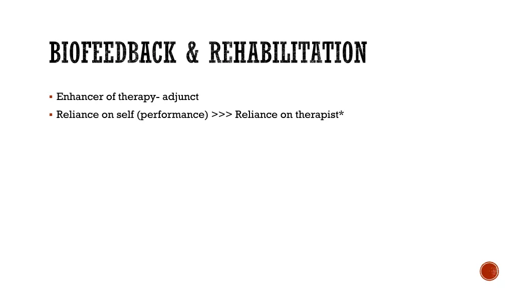 biofeedback rehabilitation