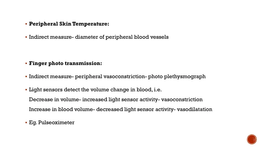 peripheral skin temperature