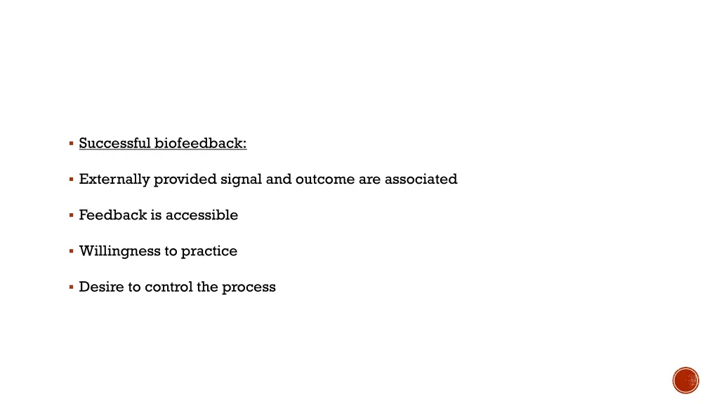 successful biofeedback